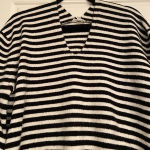 A loves A striped sweater